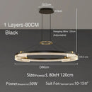 Ljojo Minimalist Ceiling Ring Chandelier Pendant Light for Dining & Living Room