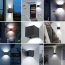 Ljojo 10W Outdoor Wall Light Up Down Adjustable Angle for Garden Decoration
