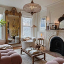 Ljojo Round Crystal Chandelier - Elegant Interior Lighting for Living Room Dining Bedroom