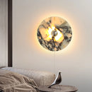Ljojo Marble LED Wall Light: Modern Nordic Bedroom Lamp for Living Room & Bathroom