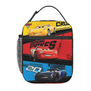 Ljojo Lightning Mcqueen Car Sally Lunch Bag - Portable Thermal Cooler Lunch Box
