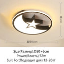 Ljojo LED Ceiling Light: Modern Minimalist Bedroom Chandelier for Living Room, Children's Room