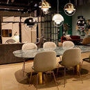 Gubi Pendant Light Iron Gold Chrome Hanging Lamp by Ljojo