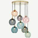 Ljojo Modern Glass Chandelier Nordic Lustre Led Pendant Light Glass Hanging Lamp