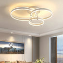 Modern LED Ceiling Light Chandelier for Living Room Bedroom by Ljojo White Simple Home Decor Lighting