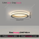 Ljojo LED Ring Ceiling Light for Living Room Kitchen Romantic Home Decoration