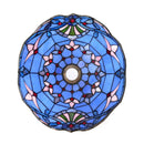 Blue Baroque 12" Stained Glass Lampshade for Floor Lamp & Pendant Light - Ljojo