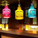 Ljojo Macaroon Glass Pendant Lights for Home Restaurant Kitchen Island Loft Decor