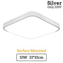 Ljojo LED Ceiling Lamp Dimmable Surface Mount Panel - Bright Modern Fixture for Bedroom Kitchen Living Room