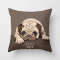 Cute Pug Bulldog Pillowcase for Living Room Decor - Ljojo Home Decor