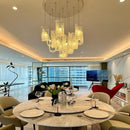 Nordic Cloud Glass LED Pendant Chandelier for Living Room Loft Villa Stylish Home Decoration by Ljojo
