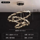 Ljojo Modern Minimalist LED Crystal Chandelier for Living Room 2025 - New Light Luxury Design