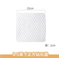 Ljojo Matte Geometric Diamond Square Bread Plate - Ideal for Dim Sum and Breakfast