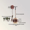 Ljojo Luxury Travertine Stone LED Wall Light Fixture for Indoor Bedroom