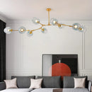 Modern Glass Chandelier Pendant Lamp Hanging Light for Dining Room Kitchen by Ljojo.