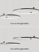 Ljojo Minimalist Annular Pendant Lamp: Italian Style, Designer, Creative, for Living Room, Dining Room