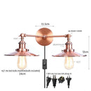 Ljojo Loft LED Wall Lights 2-heads Industrial Lamparas De Pared for Living Room