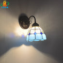 6" Tiffany Style Orange Blue Glass Wall Lamp LED by Ljojo - Scandinavian Minimalist Modern Fixture