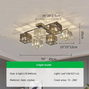Modern Living Room Led Pendant Lamp | Rast K9 Glass Artistic Lighting Fixture by Ljojo