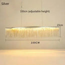 Ljojo LED Tassel Pendant Chandelier: Modern Luxury Chain Lamp for Hotel Lobby & Living Room