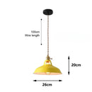 Nordic Color Macaron Chandelier LED Lamp, Modern Dining Table Bedroom Bar Cafe, Multi-color Optional by Ljojo