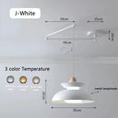 Modern Rocking Arm Pendant Lamp Movable Hanging Chandelier for Living Room by Ljojo