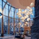 Nordic Minimalist Cloud Glass Chandelier | LED Home Decoration by Ljojo