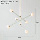 Ljojo Minimalist LED Chandelier for Living Room, Bedroom, Study, or Children's Room