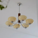 Ljojo Medieval Glass Chandelier Retro Pendant Light Bauhaus Vintage Ceiling Lamp French Suspension