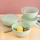 Ljojo Light Green Plastic Bowl Set with Lid for Kitchen, RV, Camping & Work