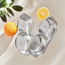 Ljojo Kids Stainless Steel Divided Food Plate with Cute Pattern