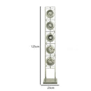 Ljojo Minimalist LED Chrome Floor Lamp | Stylish Metal Art Light