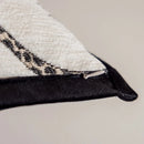Embroidered Tufted Cushion Cover in Neutral Tones by Ljojo