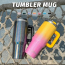 Ljojo 40oz Tumbler with Handle & Straw - Double Wall Vacuum Insulated Stainless Steel Cup