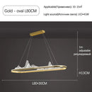 Ljojo Snow Mountain LED Chandelier | Chinese Style Pendant Light for Living & Dining Room