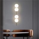 Ljojo Grape Glass Ball Chandelier: Vintage Pendant Light for Living Dining Bedroom