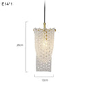 French Retro Copper Beaded Chandelier Bar Counter Pendant Lighting by Ljojo