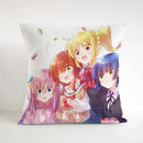 Ljojo 45x45 Decorative Pillowcases for Sofa Pillows - Bocchi Rock Theme