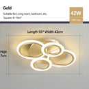 Modern LED Dimmable Ceiling Light Fixture for Living Dining Bedroom by Ljojo
