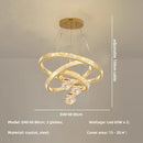 Ljojo Luxury Crystal Pendant Chandelier for Modern Stairs, Dimmable Globe Design