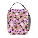 Ljojo Minnie Mouse Insulated Lunch Bag for Girls - Cute School Picnic Food Storage