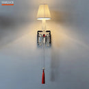 Ljojo Luxury Crystal Wall Lamp for European Villa Bedroom and Living Room