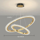 Modern Ring LED Pendant Light for Living Room by Ljojo - Stylish Chandelier for Home Decor