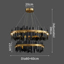 LED Pendant Light Luxury Crystal Chandelier for Master Bedroom Living Room by Ljojo
