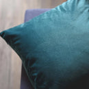 Blue Velvet Cushion Cover for Stylish Home Decor by Ljojo