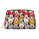 Ljojo Minnie Mouse Leather Makeup Bag: Stylish & Large Capacity Cosmetic Pouch
