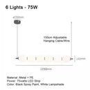 Ljojo LED French Chandelier: Modern Minimalist Lighting for Various Rooms