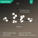 LED Glass Balls Ceiling Chandelier Stylish Lighting Fixture for Living Room by Ljojo