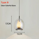 Ljojo Marble LED Pendant Light: Modern Glass Decor Lighting Fixture