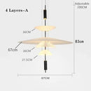 Ljojo LED Saucer Chandelier UFO Pendant Lights Living Room Dining Bar Decor